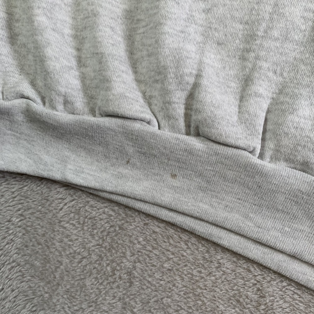 Vintage Lee‎ Sweatshirt Mens L Gray USA Flag Land Of The Free Crewneck Patriotic - Picture 5 of 12